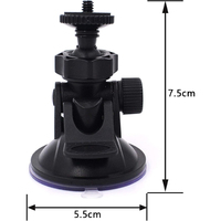 Support à ventouse mini 52 mm compatible avec les caméras d'action GoPro, DJI, Insta360 pour pare-brise de voiture et tableau de bord, support de téléphone