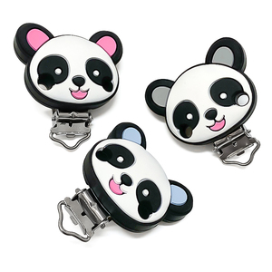 Venta al por Mayor de Clips para Chupetes de Bebé con Forma de Animales, Hechos a Medida, 100% Naturales, de Grado Alimenticio, No Tóxicos, de Silicona, en 10 Colores - Product Image 4