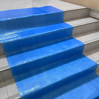 Feutre de protection auto-adhésif blanc 120 GSM pour peintre, rouleau de feutre collant résistant à l'eau pour rénovation