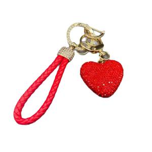 พวงกุญแจผลไม้แบบใหม่ จี้ห้อยกระเป๋า รูปสตรอว์เบอร์รี พร้อมคริสตัลโลหะเคลือบสีแดง ประดับด้วยคริสตัลไ<span class=keywords><strong>รน</strong></span>์สโตน สไตล์แฟชั่นสำหรับผู้หญิง - Product Image 1