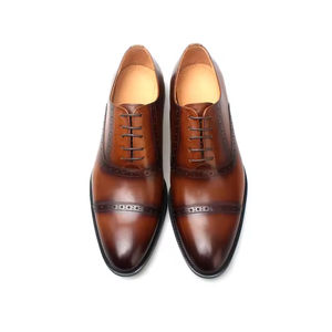Zapatos de Vestir Formales de Estilo Italiano de Calidad Lujosa, Zapatos de Cuero para Hombre, Oxford Sin Cordones, Hechos a Mano, Bordados, Ligeros para Otoño - Product Image 2