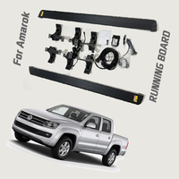 Pijakan Kaki Elektrik untuk Volkswagen Amarok 2018+ Otomatis Retractable Power Side Steps Dual Motor LED OBD2 Pickup