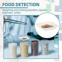 WEIAI Weigh Boats 7/100ml – Barquettes de pesée carrées antistatiques en plastique pour poudre, époxy, aliments – Contenants de laboratoire pour balance
