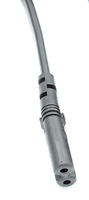 Cable de Extensión de Corriente Universal de 0.5 Metros con 2 Pines, Enchufe Estadounidense NEMA 1-15P a IEC320 C7 (Figura 8) para Computadora