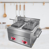 Friteuse à Gaz Industrielle pour Frites, Poulet Frit, Friteuse Commerciale en Vente