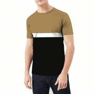 Camiseta de Hombre de Algodón 100% con Cuello Redondo, Personalizable con el Logotipo de su Marca, de Alta Calidad OEM, Transpirable, de Secado Rápido, Lisa y Casual - Product Image 1