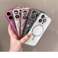 Étui de téléphone en verre miroir de luxe avec protection de l'objectif pour iPhone 16 Pro Max