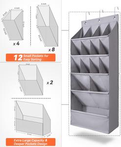 15 Pockets <b>Foldable</b> Hanging Storage Organizer Large Pocket <b>Shoe</b> Holder Hanging <b>Shoe</b> <b>Rack</b> for Closet <b>Shoe</b> Organizer - Product Image 3