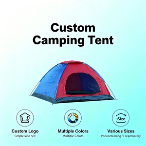 Tente de randonnée extérieure monocouche multi-personnes, pliable, portable, imperméable, protection solaire, quatre saisons, camping - Product Image 2