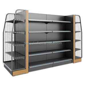 <strong>Black</strong> <strong>Shelves</strong> Store Metal Supermarket <strong>Shelf</strong> Super Market Display <strong>Shelf</strong> - Product Image 2