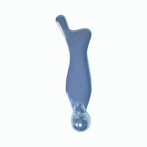 Outil de beauté à domicile en alliage de zinc en forme de poisson, outil de massage en métal pour le visage, le cou et les points d'acupuncture - Product Image 2