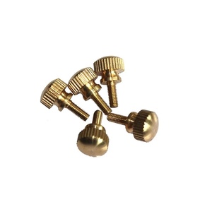 <strong>M3</strong> M4 M5 M6 M8 M10 Flat Round Head Brass Knurled Thumb Step <strong>Screw</strong> - Product Image 5