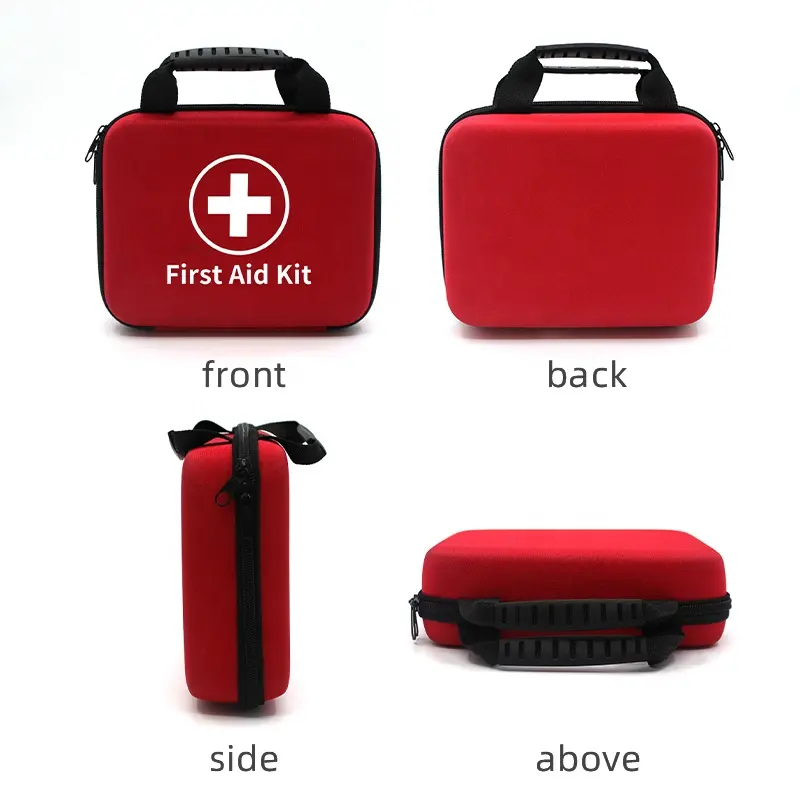 Red EVA Outdoor First Aid Bag Large Car First Aid Kit and pouches