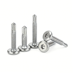 Bibo Yaente Factory Stainless Steel Flat Head Hex <b>Socket</b> Self-drilling Chamfered Self-tapping Dovetail <b>Screws</b> Yaente Factory - Product Image 4
