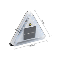 6 pièces LED magnétique Signal de signalisation Led éclairage d'urgence extérieur voiture solaire avertissement Flash lumière stroboscopique lampe d'avertissement de sécurité