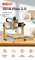 Routeur CNC 3 axes 3018, machine de fraisage et de gravure CNC en aluminium pour le bois et le métal
