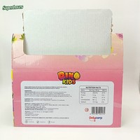 Chocolats au lait solides à thème dinosaure pour bébés avec biscuits et jouet, boîte de 48 pièces pour fêtes d'enfants, vente en gros