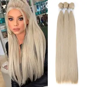 Rebecca Wholesale High Quality Heat Resistant Synthetic Hair Weave Hair Bundles Synthetic Weave Hair Extensions For Women