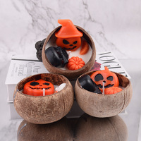 Bougie parfumée en cire de soja en forme personnalisée pour Halloween, ornement d'aromathérapie semi-artisanal pour une ambiance festive