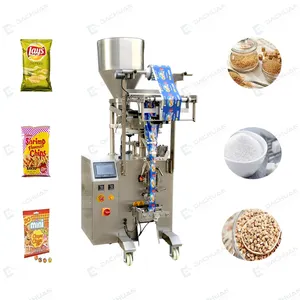 Multi-function Compact servo controlled vertical packaging machine of 3 sided seal machine rock candy packing machine