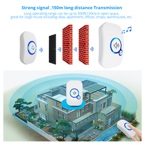 Kerui M557 Đa Chức Năng Không Dây Chuông Cửa Home An Ninh Chào Đón Thông Minh Chimes Chuông Cửa Báo Động <span class=keywords><strong>LED</strong></span> Ánh Sáng 32 Bài Hát - Product Image 5