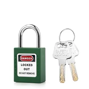 Manufacture Padlock Loto OEM High Quality 6*25MM Hardened Steel Shackle Safety Padlocks With Master Key For Industrial Equipment Lockout Tagout