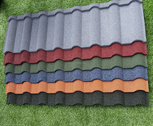 Ngói lợp kim loại tráng đá chống cháy & va đập, tấm lợp tráng đá màu thân thiện với môi trường cho biệt thự - Product Image 2