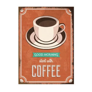 Art mural en métal personnalisé vintage |   Œuvre d'art en fer imprimée aux UV pour café/maison |   Décoration imperméable 30x20cm (OEM/ODM acceptés) - Product Image 1