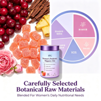 SYC BIO Gommes Probiotiques pour Femmes à l'Orme Rouge – Soutien Naturel de l'Équilibre Microbiotique – 60 Unités Saveur Pêche – Vente en Gros