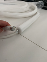 Tube lumineux flexible programmable en silicone noir/blanc LED 360 degrés, néon rond UCS1903 Pixel 24V, D25mm RGB Neon Flex