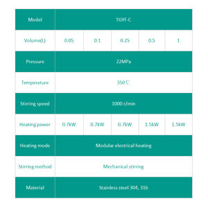 Mini autoclave de laboratorio de alta calidad de escritorio Reactor de agitación magnética Reactor de alta presión - Product Image 4