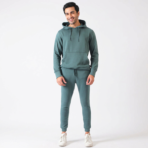Chándal Ligero de Primera Calidad de Última Moda para Hombre, Ropa Deportiva de Gimnasio, Ropa Urbana, OEM, Color Sólido, Invierno - Product Image 1
