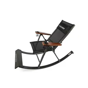 Factory Hot Sale Aluminum Outdoor Garden Pool Folding Lazy Patio Rocking Chair Lounge