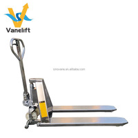 Transpalette à grande levée en acier inoxydable d'usine en Chine Inoxidable SS304 316 1000kg 1500kg Cric à ciseaux antirouille pour fruits de mer