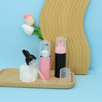 Bouteilles en plastique PET personnalisées avec logo pour savon cosmétique et nettoyant visage, avec bouchon à vis et pompe sans air pour mousse