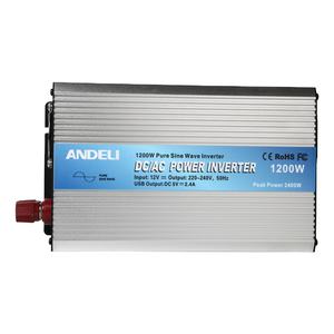 12V <span class=keywords><strong>24V</strong></span> 48V dc ל-ac 220V 1200W טהור גל סינוס כוח מהפך - Product Image 1
