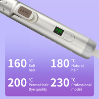 Catokan Rambut 2 in 1 Gaya Baru PTC Pemanas Cepat Layar LCD Alat Pelurus Rambut Mini Pengikal Rambut