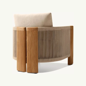 Juego <span class=keywords><strong>de</strong></span> Sofás <span class=keywords><strong>de</strong></span> <span class=keywords><strong>Madera</strong></span> <span class=keywords><strong>de</strong></span> Teca Modernos y Lujosos para Exteriores, Resistentes al Agua y a la Intemperie, con Mimbre <span class=keywords><strong>de</strong></span> Ratán Tejido, para Jardín, Patio o Resort - Product Image 3