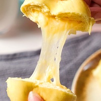 LIKOFU Diepvries Durian Broodjes met Kaasvulling, Smeltende Vulling Kantonese Dim Sum Snelgestoomde Ontbijtbroodjes voor Aziatische Groothandel