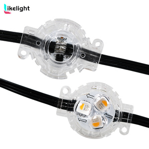 Trou Vente Étanche X-Connecteur De Noël DC24V 30mm Diamètre 3pcs RGBW LED Pixel Lumière pour <span class=keywords><strong>Maison</strong></span> Toiture Façade - Product Image 2