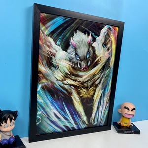 Mới nhất thiết kế Anime 3D dạng thấu kính Poster nezeko zenitsu tanjirou lật thay đổi hình ảnh tường nghệ thuật Anime trang trí nội thất - Product Image 2