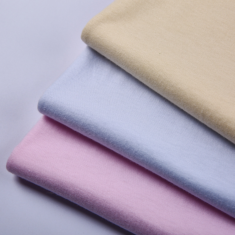 100 Cotton Wholesale Custom Viscose Fabric by the Roll Jersey Fabric Double Brush Poly Knitting Fabric for Clothing