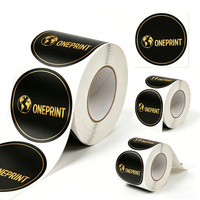 Autocollant adhésif holographique gaufré personnalisé, étanche, avec logo transparent, film brillant laminé, vernis UV sélectif, étiquette de parfum