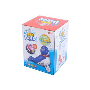 ألعاب حيوانات دوارة تعمل بالبطارية للأطفال، كرة رقص على شكل رأس حيوان، أسد البحر الكهربائي مع أضواء وامضة - Product Image 5