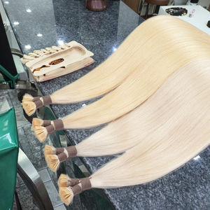 工厂高品质20 22 24 26 28英寸角蛋白债券处女斯拉夫双拉天然俄罗斯人发延伸 - Product Image 1