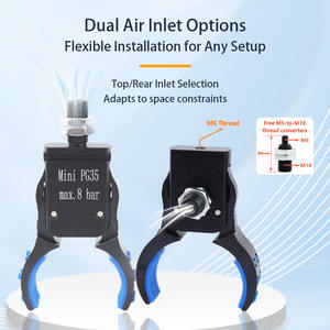 Mini Pinza Neumática Industrial para Accesorios de Robot, Detección Magnética de Tubos Preformados para Construcción, PG25 Arc <span class=keywords><strong>Chuc</strong></span> - Product Image 4
