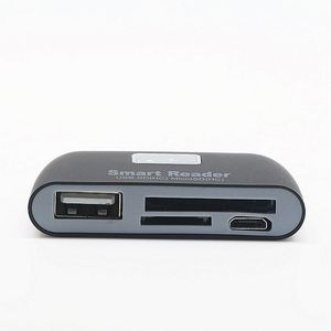 Lector de Tarjetas Inteligente USB SD MicroSD OTG para Teléfono Móvil 4 en 1, Lector de Tarjetas Externo de Plástico con Múltiples Ranuras - Product Image 4