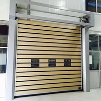 Porte à enroulement industrielle isolée avec cadre en alliage d'aluminium pour usine