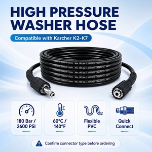 Tuyau d'arrosage à haute pression, 5/6/8/10 mètres, 160 bars, 2320 PSI, tube d'extension, pour le nettoyage de la <span class=keywords><strong>voiture</strong></span> - Product Image 2