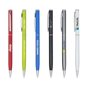 Bolígrafo Metálico Empresarial, Delgado, de Calidad, para Regalos, Publicidad de Oficina, Personalizable con Logotipo, Tinta Negra Multicolor, Moderno - Product Image 1